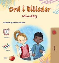 Bokomslag för "Words in Pictures - My Day (Danish Children's Book)"