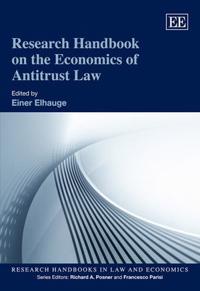 Bokomslag för "Research Handbook on the Economics of Antitrust Law"