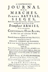 Compendious Journal of All the Marches, Famous Battles & Sieges (of Marlborough)