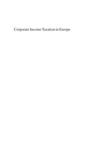 Corporate Income Taxation in Europe