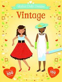 Sticker Dress Up Designs Vintage 1950's Fashion