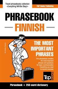 English-Finnish Phrasebook and 250-Word Mini Dictionary