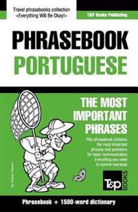 English-Portuguese phrasebook and 1500-word dictionary