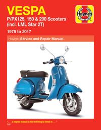 Vespa P/PX125, 150 & 200 Scooters (incl. LML Star 2T) (78-17)