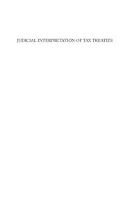 Judicial Interpretation of Tax Treaties