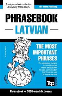 English-Latvian phrasebook & 3000-word topical vocabulary