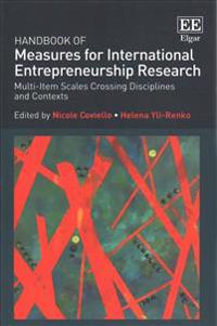 Kirjan kansi "Handbook of Measures for International Entrepreneurship Research"