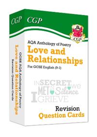 GCSE English: AQA LoveRelationships Poetry Anthology - Revision Question Cards