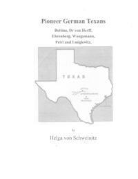 Pioneer German Texans