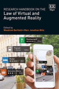 Kirjan kansi "Research Handbook on the Law of Virtual and Augmented Reality"