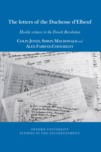 The Letters of The Duchesse d'Elbeuf