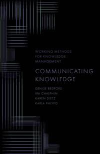Working Methods for Knowledge Management