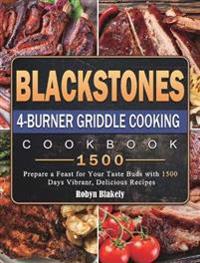 Kirjan kansi "Blackstone 4-Burner Griddle Cooking Cookbook 1500"