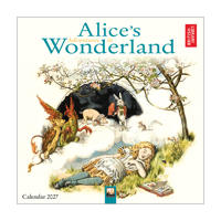 British Library: Alice's Adventures in Wonderland Mini Wall Calendar 2027 (Art Calendar)