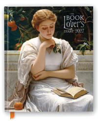 The Book Lover's Diary 2027 Desk Diary Planner - Includes Quotes & Space for Lists & Reviews, Illustrated throughout