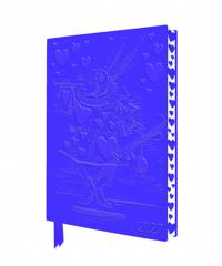 Alice's Adventures in Wonderland: White Rabbit 2027 Artisan Art Vegan Leather Diary Planner - Page to View with Notes