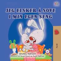 Kirjan kansi "I Love to Sleep in My Own Bed (Norwegian Children's Book)"