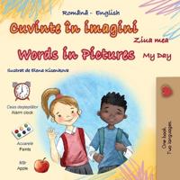 Bokomslag för "Words in Pictures - My Day (Romanian English Bilingual Children's Book)"