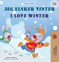 Bokomslag för "I Love Winter (Norwegian English Bilingual Book for Kids)"