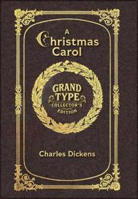 Large Print - A Christmas Carol - Grand Type Collector's Edition - Matte Hardcover with Dust Jacket