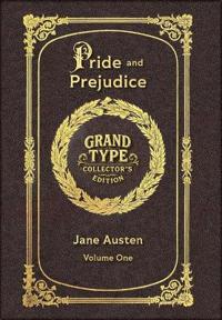 Large Print - Pride and Prejudice, Volume 1 of 2 - Grand Type Collector's Edition - Matte Hardcover with Dust Jacket
