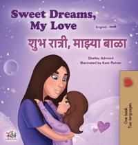 Bokomslag för "Sweet Dreams, My Love (English Marathi Bilingual Book for Kids)"