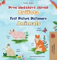 Bokomslag för "First Picture Dictionary - Animals (Czech English Bilingual Children's Book)"