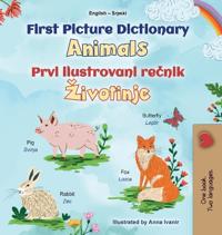 First Picture Dictionary - Animals (English Serbian Bilingual Children's Book - Latin Alphabet)