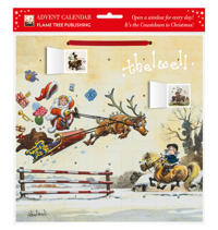 Bokomslag for Norman Thelwell: Showjumping Santa Advent Calendar (with stickers)