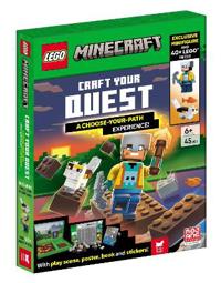 LEGO®  Minecraft™: Craft Your Quest – A Choose-Your-Path Experience (with exclusive minifigure, LEGO pieces, play scene, poster, book and stickers)