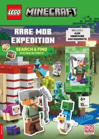 LEGO®  Minecraft™: Rare Mob Expedition – Search & Find Sticker Activity Book (with Alex minifigure, endermite, pickaxe and map)