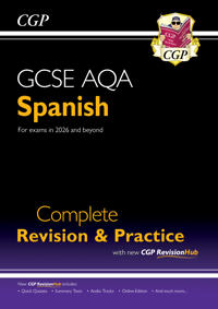 New GCSE Spanish AQA Complete Revision & Practice with CGP RevisionHub (for exams from 2026)