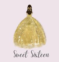Bokomslag för "Sweet sixteen guest book, party Guest book, birthday party guest book to sign"