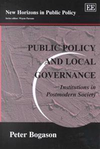 Kirjan kansi "Public Policy and Local Governance"