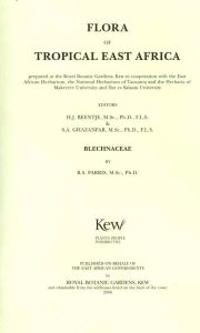 Flora of Tropical East Africa: Blechnaceae