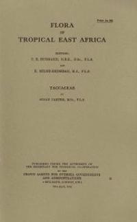 Flora of Tropical East Africa: Taccaceae