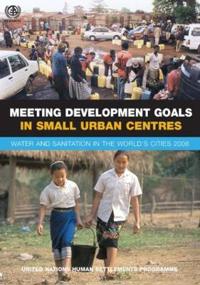 Kirjan kansi "Meeting Development Goals in Small Urban Centres"