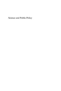 Science and Public Policy