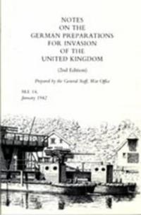 Kirjan kansi "Notes on German Preparations for the Invasion of the United Kingdom"