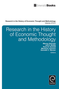 Kirjan kansi "Research in the History of Economic Thought and Methodology (Part A, B & C)"