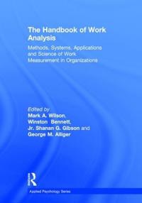 The Handbook of Work Analysis