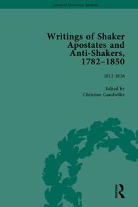 Kirjan kansi "Writings of Shaker Apostates and Anti-Shakers, 1782–1850"