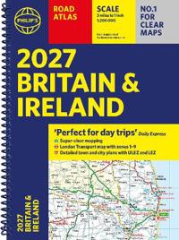 Bokomslag för "Philip’s 2027 Road Atlas Britain & Ireland"