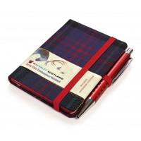 Waverley S.T. (S): Hunting Mini with Pen Pocket Genuine Tartan Cloth Commonplace Notebook