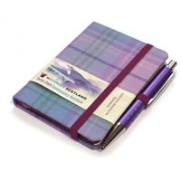 Waverley S.T. (S): Romance Mini with Pen Pocket Genuine Tartan Cloth Commonplace Notebook