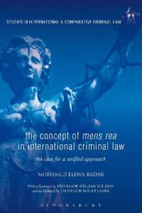 Bokomslag för "The Concept of Mens Rea in International Criminal Law"