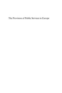 Provision of Public Services in Europe