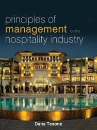 Bokomslag för "Principles of Management for the Hospitality Industry"