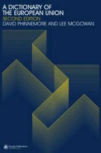 Kirjan kansi "A Dictionary of the European Union"