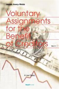 Kirjan kansi "Voluntary Assignments for the Benefit of Creditors"